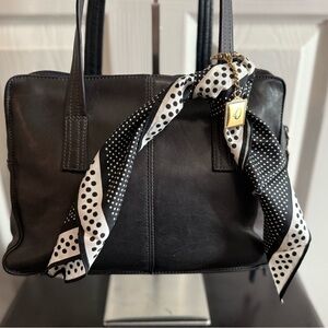 Vintage Black Leather Tignello Purse